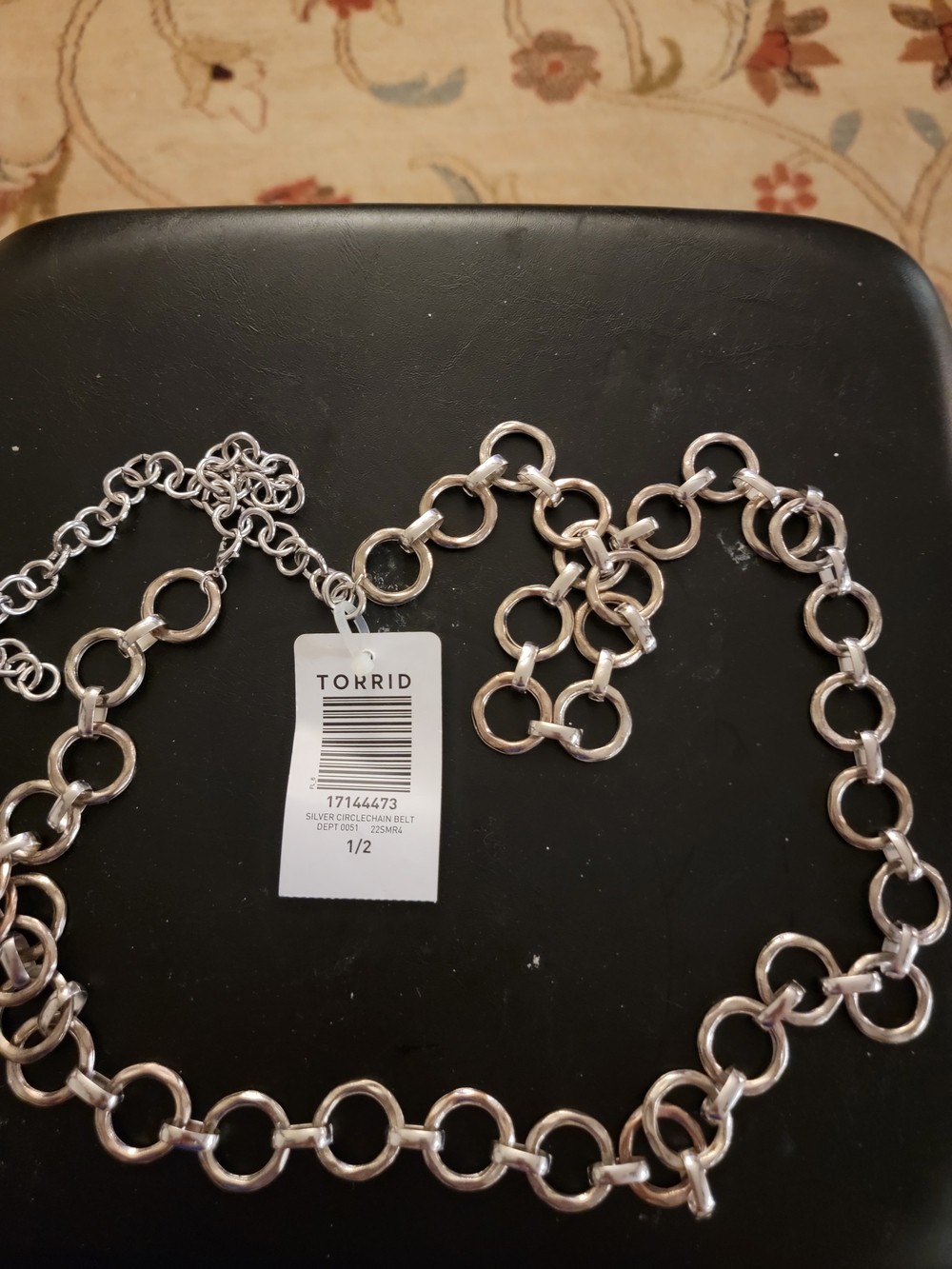 NEW NWT torrid Silver Open Link Chain Belt SZ 1/2